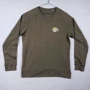 Kariban K480 Men's XL Black Organic Cotton Sweatshirt Stageco Belgium Crew Logo